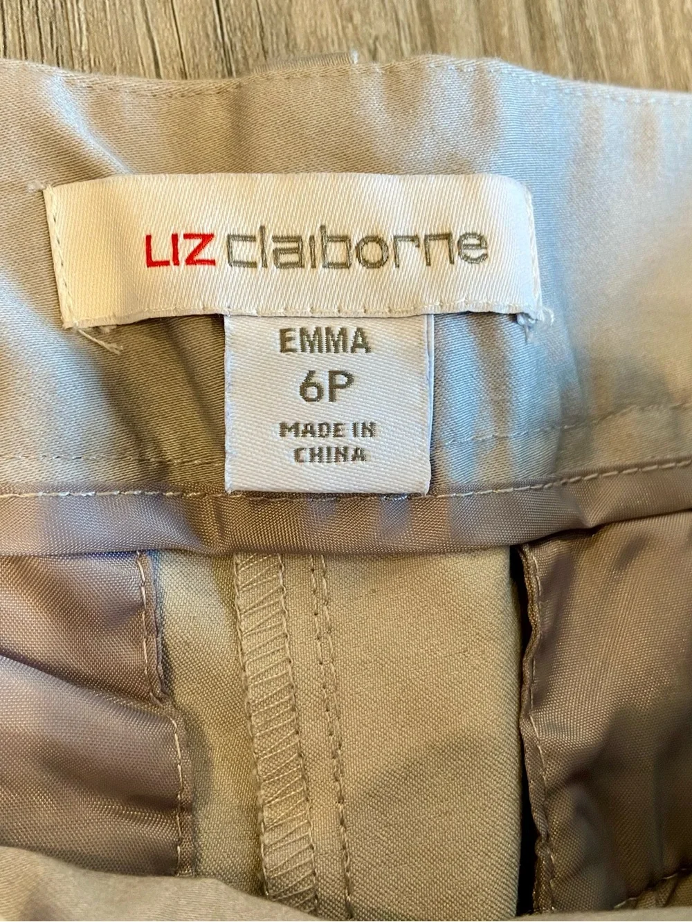 Lot of 2 Women's Liz Claiborne EMMA Ankle Pants Size 6P Navy Gray Mid Rise - Picture 4 of 14